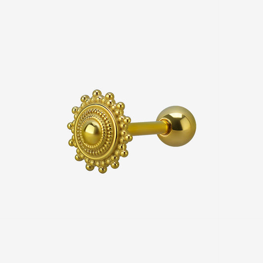 Piranha Barbell Tribal Surgical Steel 316L Zirconline - 2052-012-030