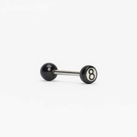 Piranha Barbell Ball 8 URB8 Black Surgical Steel 316L
