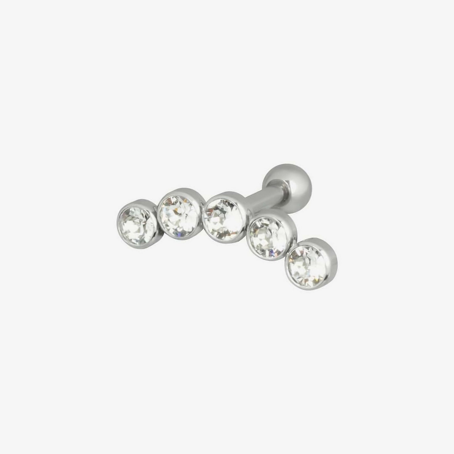Wildcat Earbarbell Crystal 5 Surgical Steel 316L Basicline - 2052-098-001