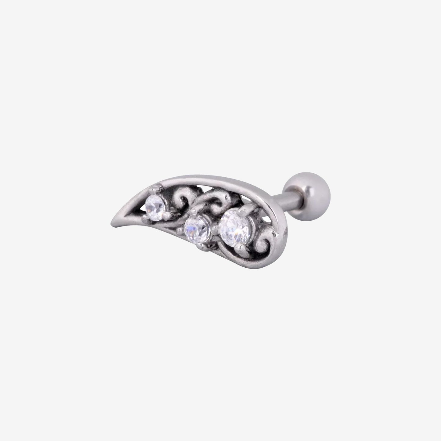 Wildcat Earbarbell Flower Surgical Steel 316L Basicline