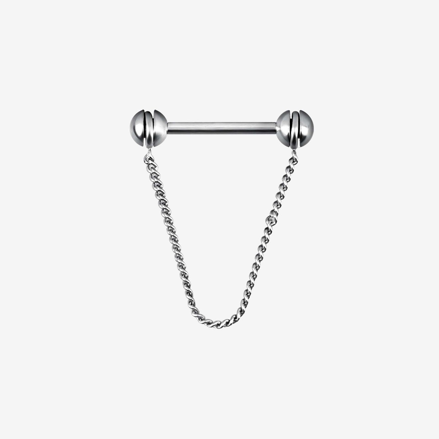 Wildcat Nipple Barbell Rotating Chain Surgical Steel 316L Basicline - 2052-100-010