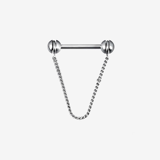 Wildcat Nipple Barbell Rotating Chain Surgical Steel 316L Basicline - 2052-100-010