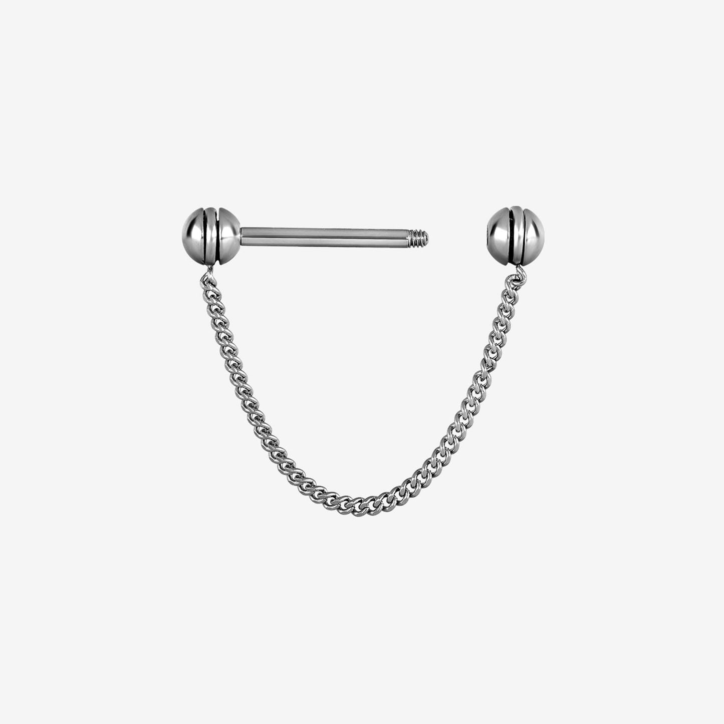 Wildcat Nipple Barbell Rotating Chain Surgical Steel 316L Basicline - 2052-100-010