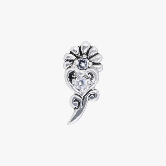Wildcat Earbarbell Flower & Heart Steel Basicline - 2052-107-001