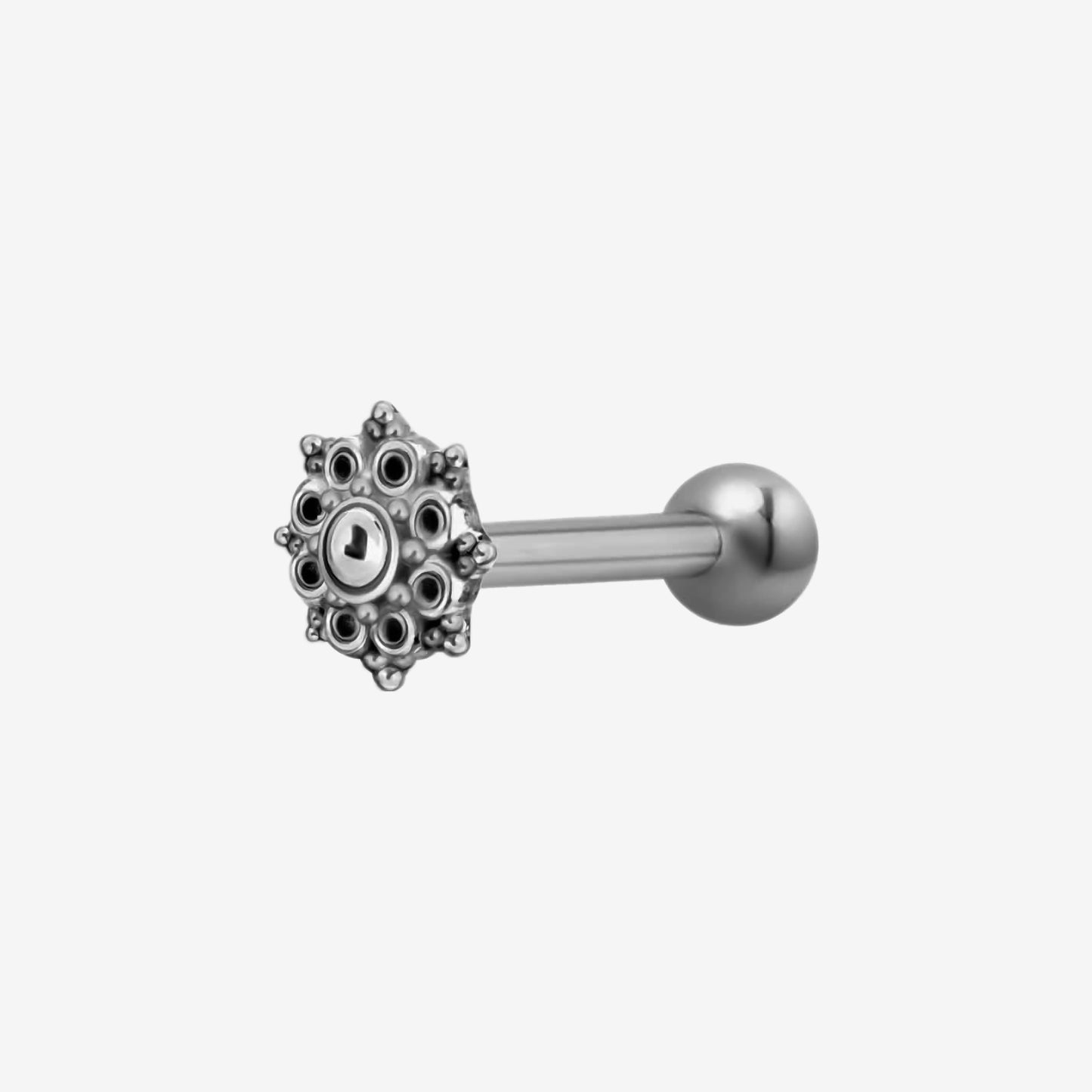 Wildcat Earbarbell Mandala Surgical Steel 316L Basicline