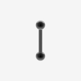 Piranha Mini Barbell Black Steel