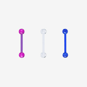 Piranha Mini Barbell Silicone Colorful