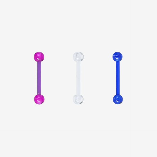 Piranha Mini Barbell Silicone Colorful - 2052-MBAR-SILI