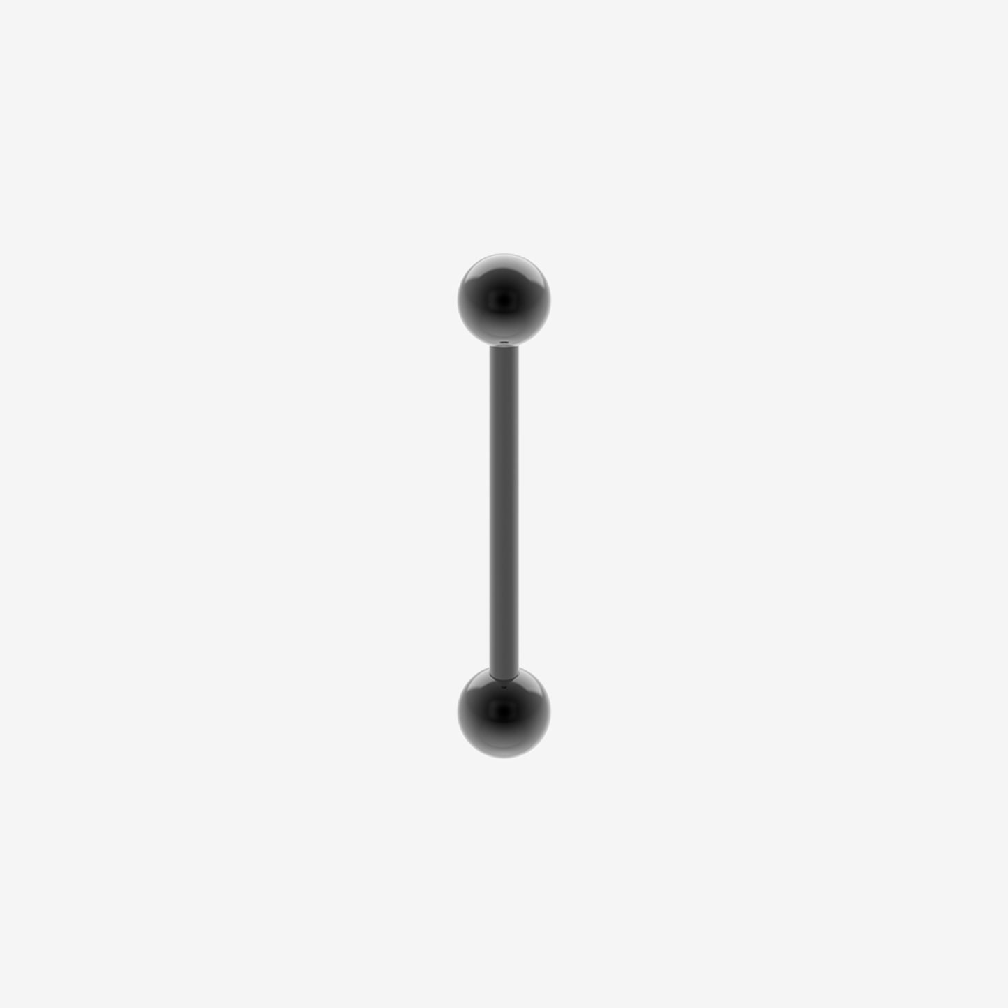 Piranha Barbell Surgical Black Steel - 2052-PBA-ACN