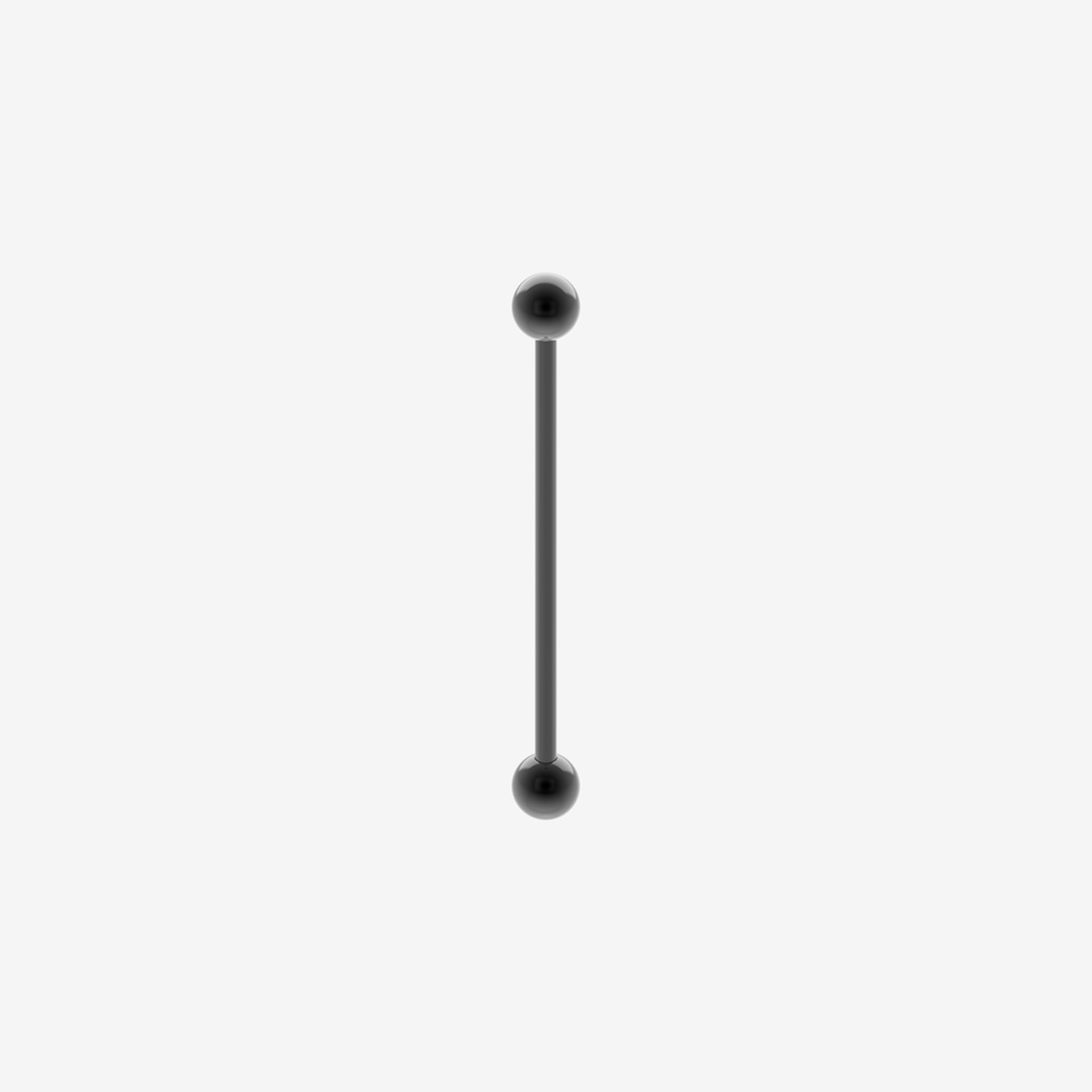 Piranha Barbell Industrial Black Steel - 2052-PBA-IACN