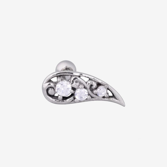 Wildcat Earbarbell Flower Surgical Steel 316L Basicline - 2052-WEF-SBA