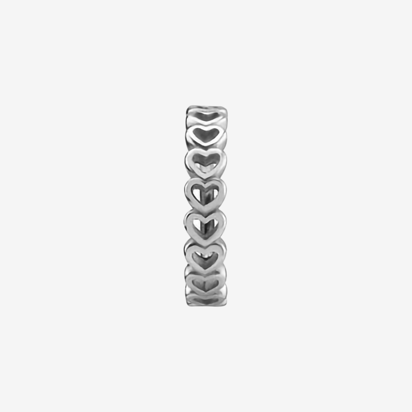 Piranha Argola Hinged Hearts Steel Basicline - 2053-002-019