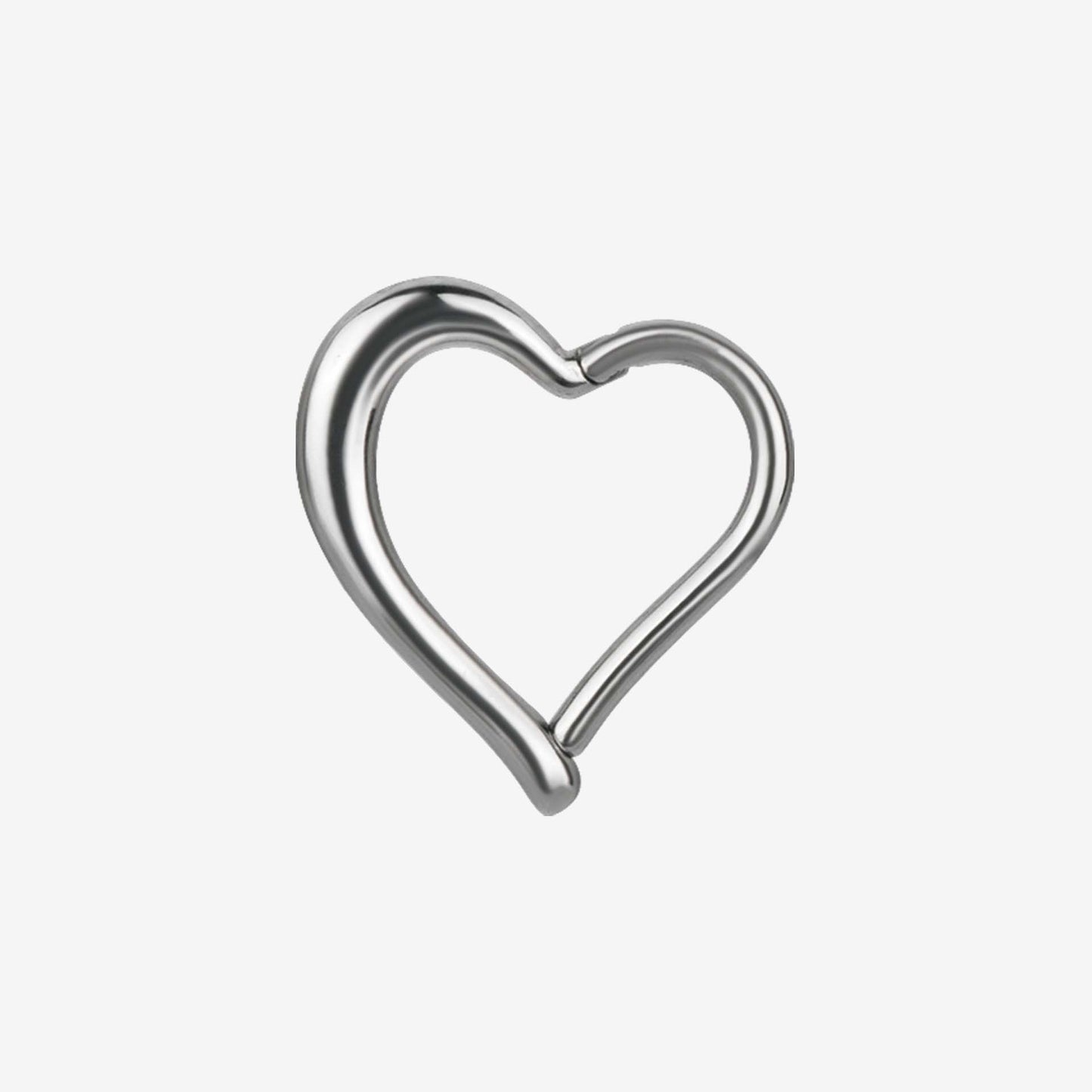 Piranha Ring Hinged Heart Steel Basicline