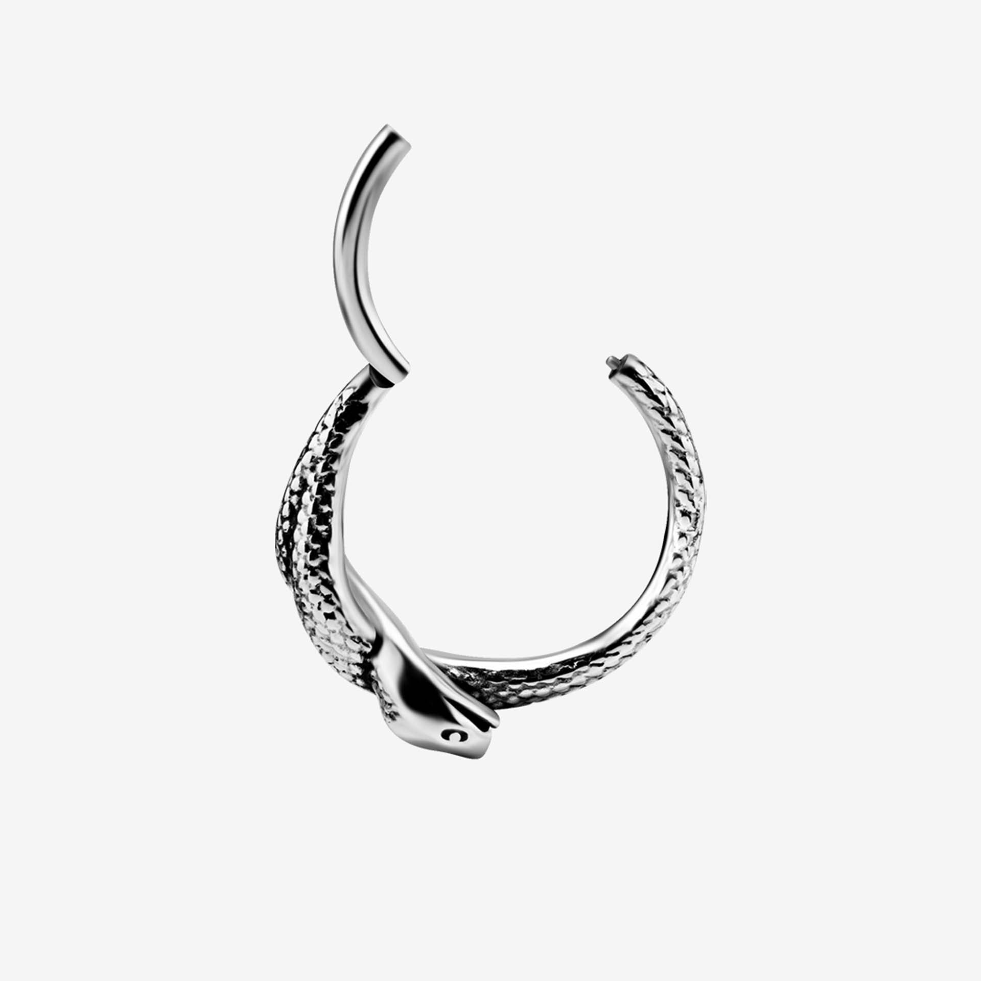 Argola Hinged Tribal Snake Steel Basicline - 2053-002-028