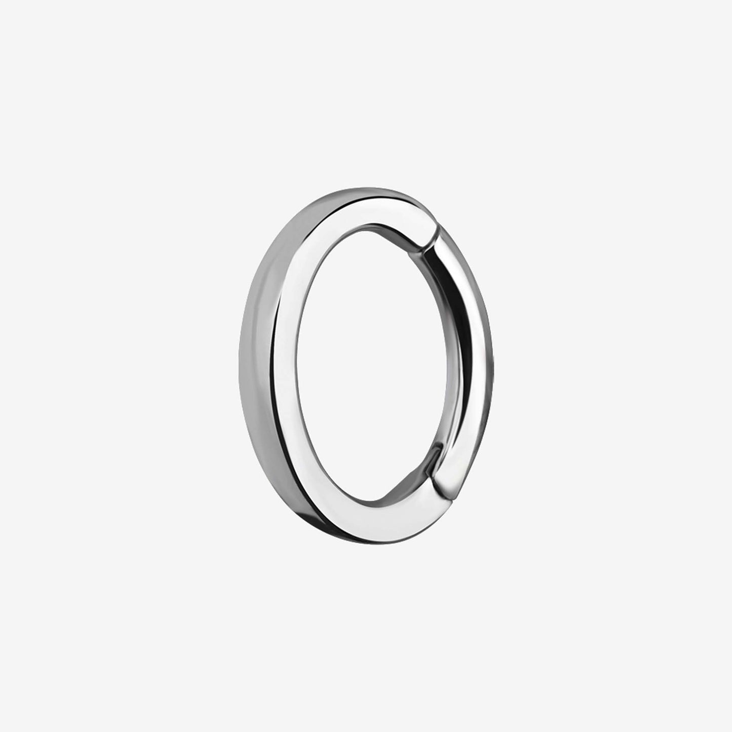 Piranha Hoop Hinged Rook Oval Surgical Steel 316L Basicline