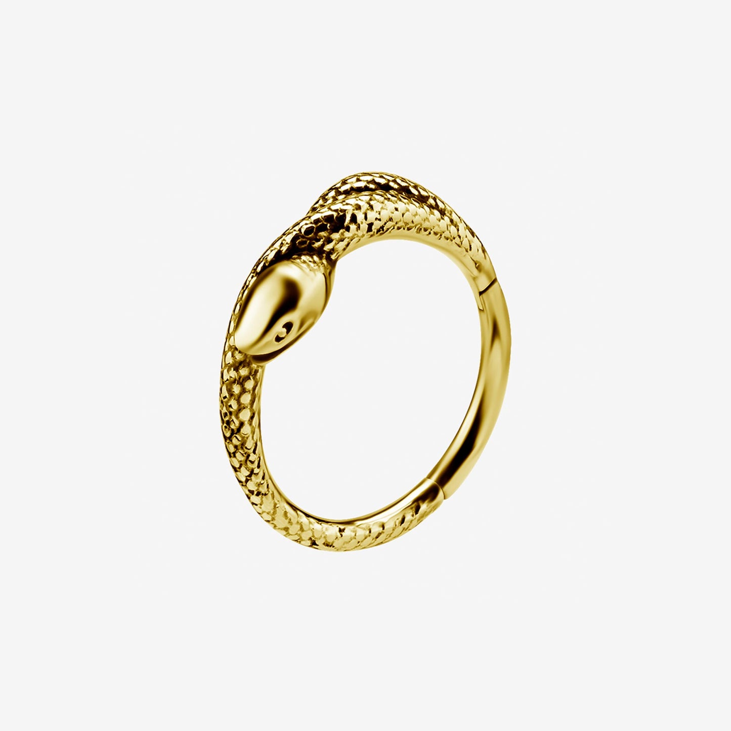 Piranha Hoop Hinged Tribal Snake Surgical Steel 316L Zirconline - 2053-002-047