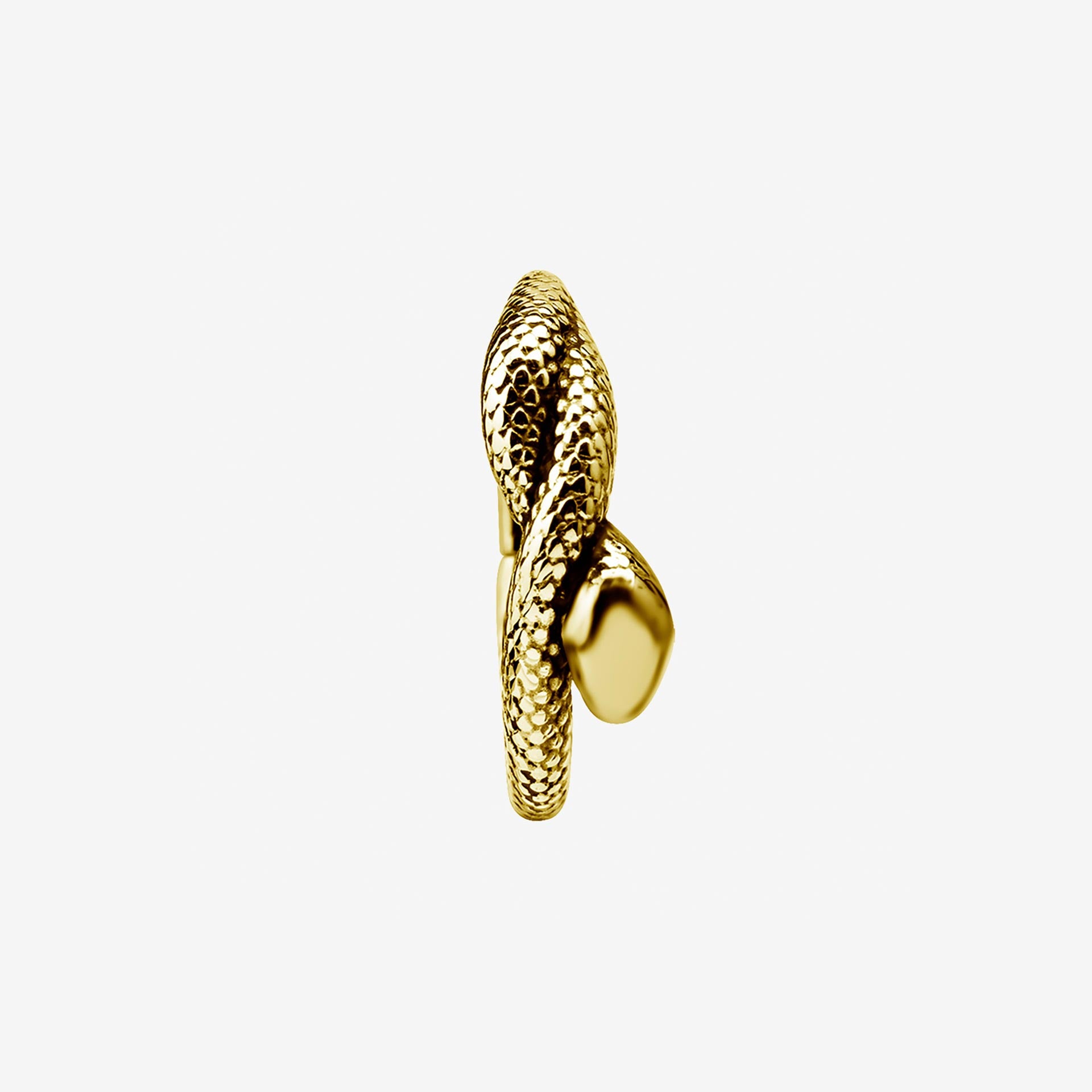 Piranha Hoop Hinged Tribal Snake Surgical Steel 316L Zirconline - 2053-002-047