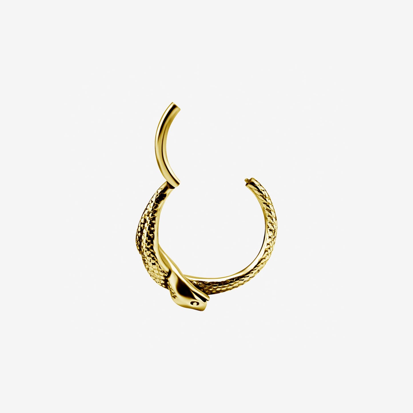 Piranha Hoop Hinged Tribal Snake Surgical Steel 316L Zirconline - 2053-002-047