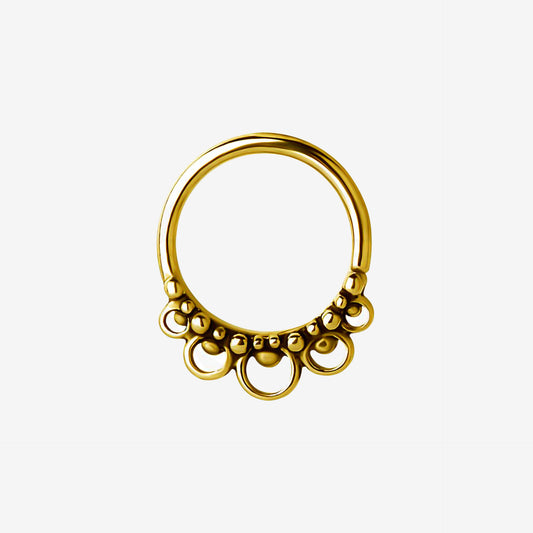 Piranha Argola Annealed Tribal BCR Steel Zirconline - 2053-002-081