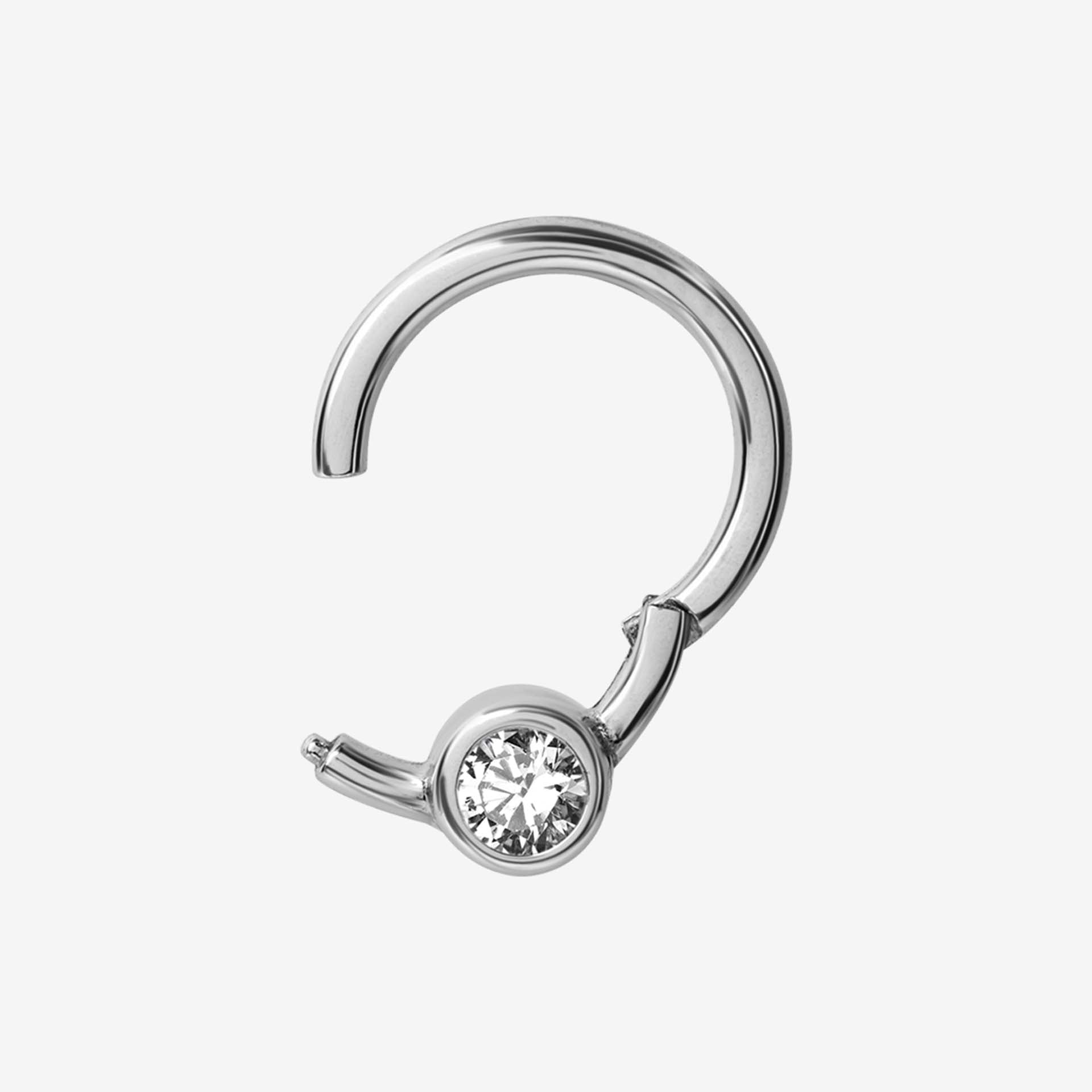 Piranha Hoop Hinged Smileyy Flat Cobalt Chromium - 2053-002-100