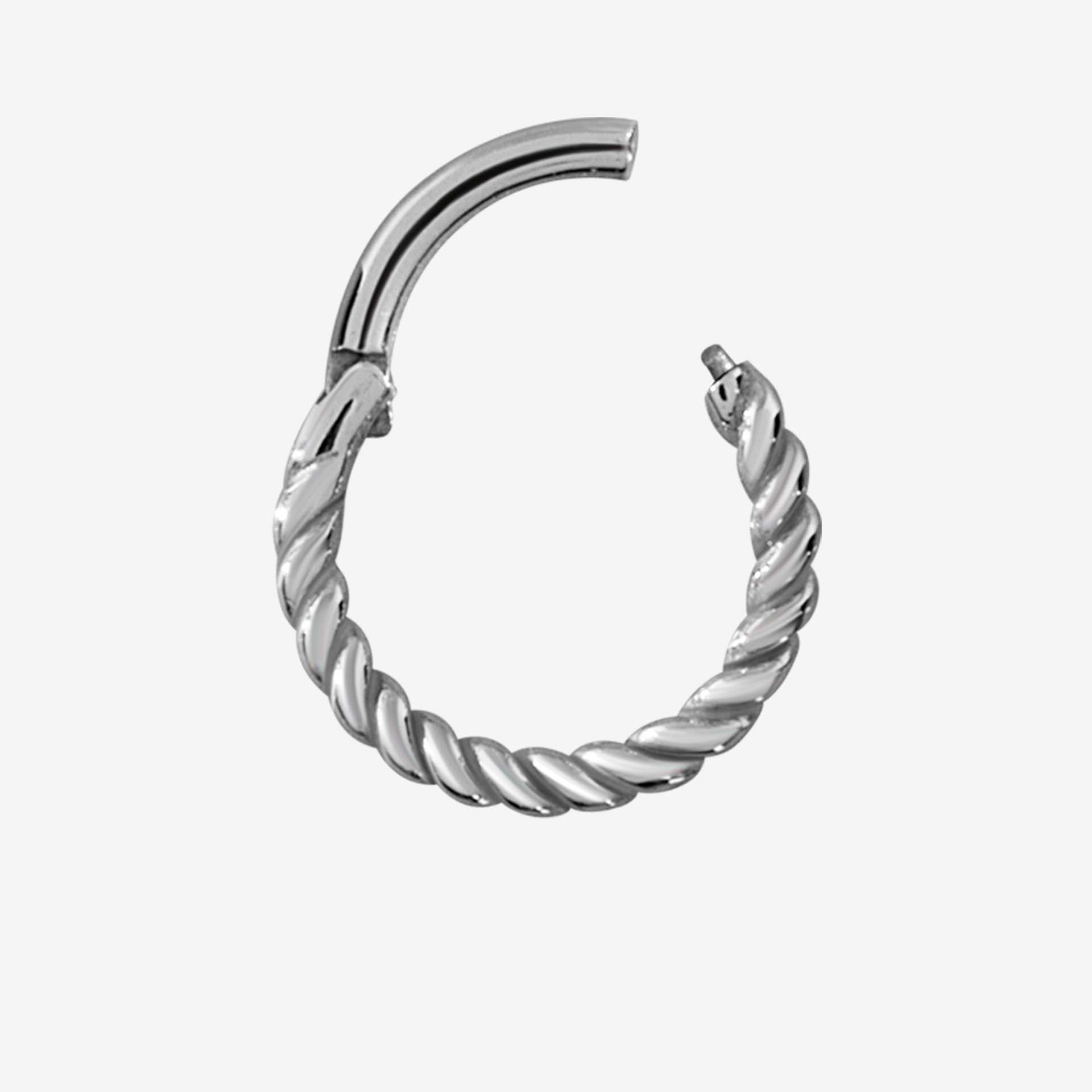 Piranha Argola Hinged Twisted Rope Steel Basicline - 2053-003-020