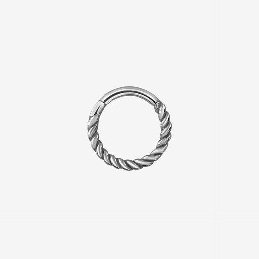 Piranha Argola Hinged Twisted Rope Steel Basicline - 2053-003-024