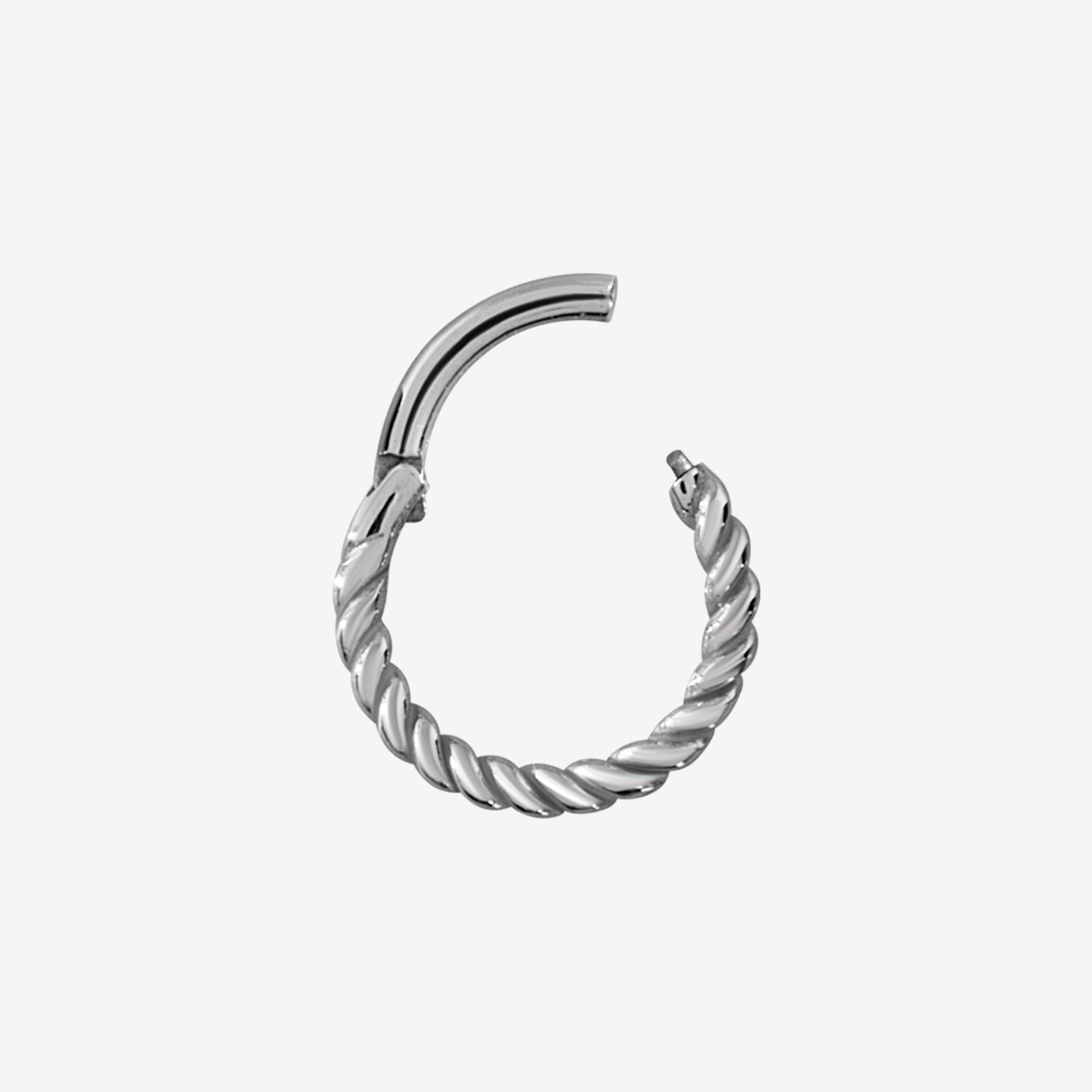 Piranha Argola Hinged Twisted Rope Steel Basicline - 2053-003-024