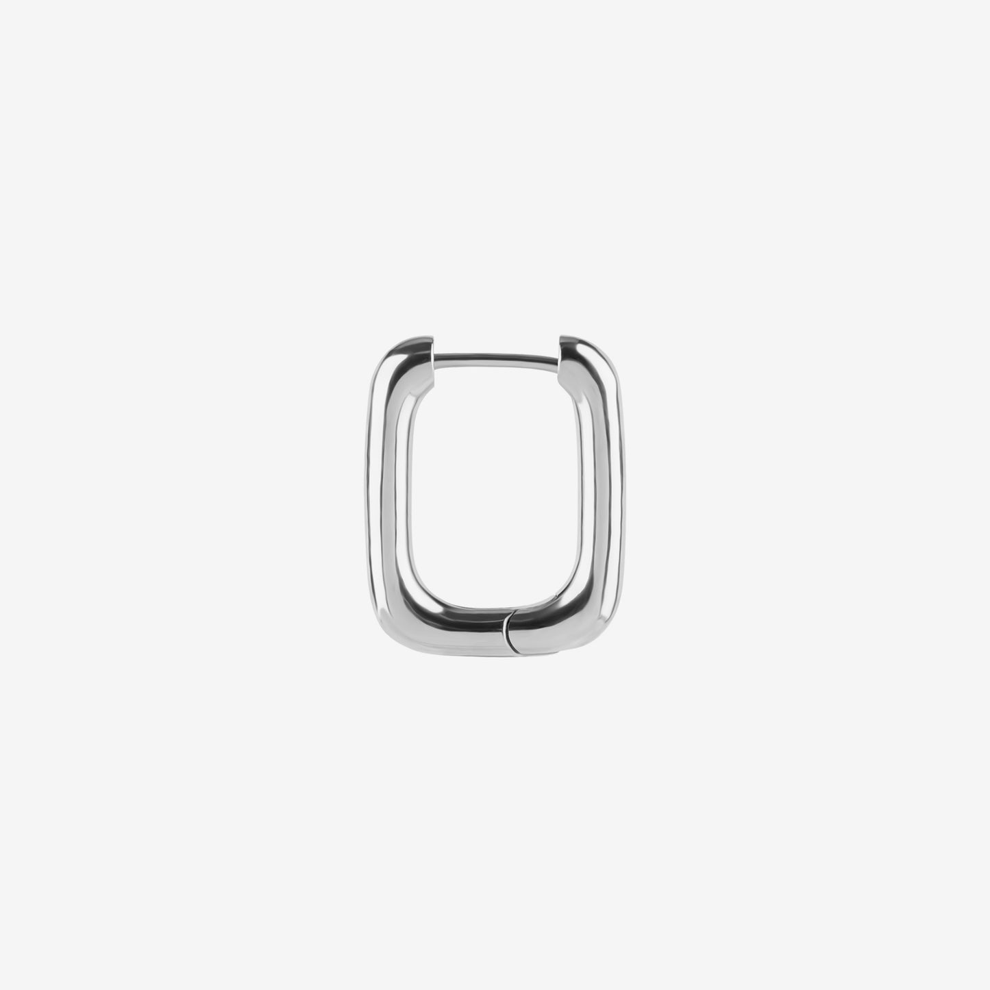 Piranha Argola Square Profile Hoop (Par) Cobalt Chromium