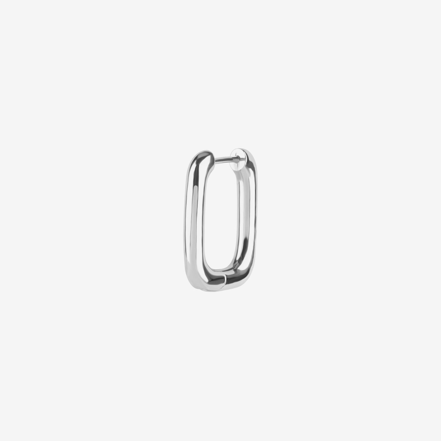 Piranha Argola Square Profile Hoop (Par) Cobalt Chromium