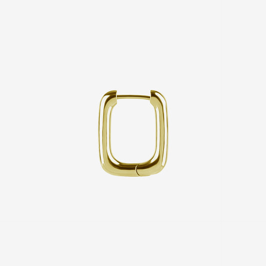 Piranha Square Profile Hoop Earrings (Pair) Zirconline Cobalt Chromium