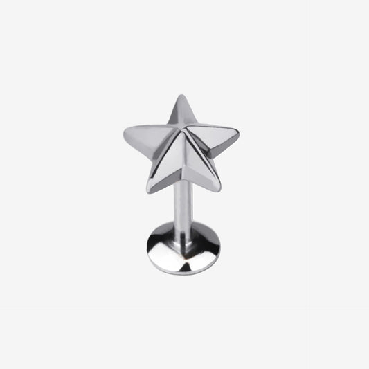Piranha Labret Star Surgical Steel 316L Basicline - 2055-003-024