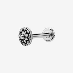 Piranha Labret Compass Star Steel Basicline