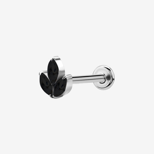 Piranha - Labret Platan Jewelled Steel Basicline - 2055-003-047