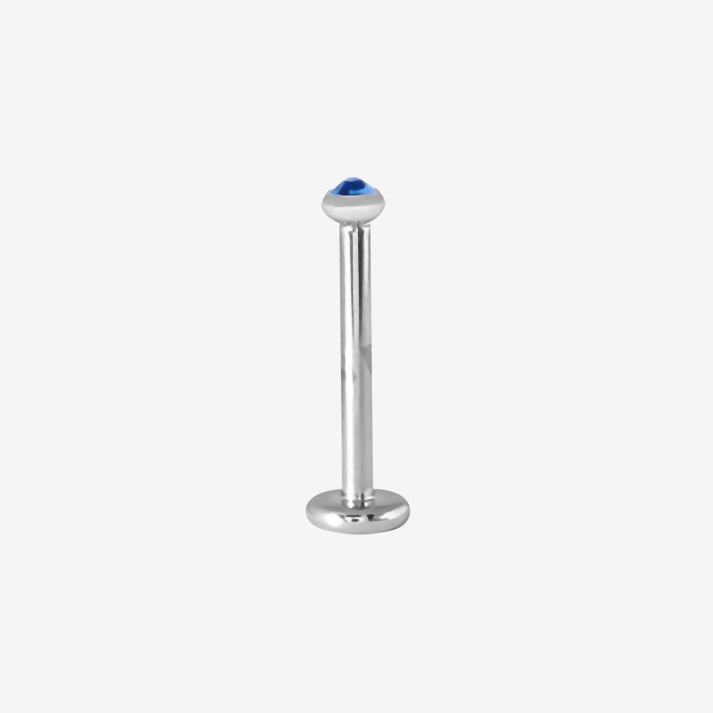 Piranha Labret Crystal Internal Thread Steel Basicline
