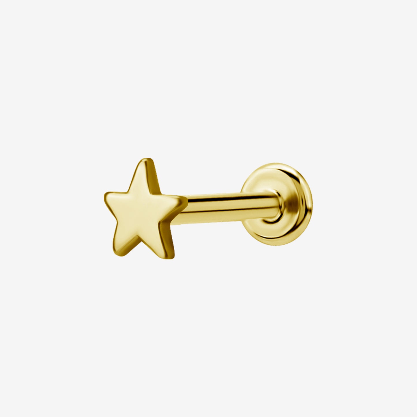 Piranha Labret Star internal thread Titan Zirconline