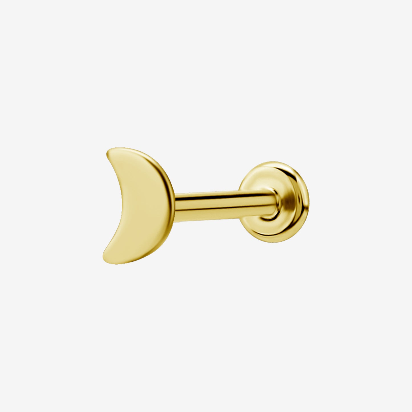 Piranha Labret Moon internal thread Titan Zirconline