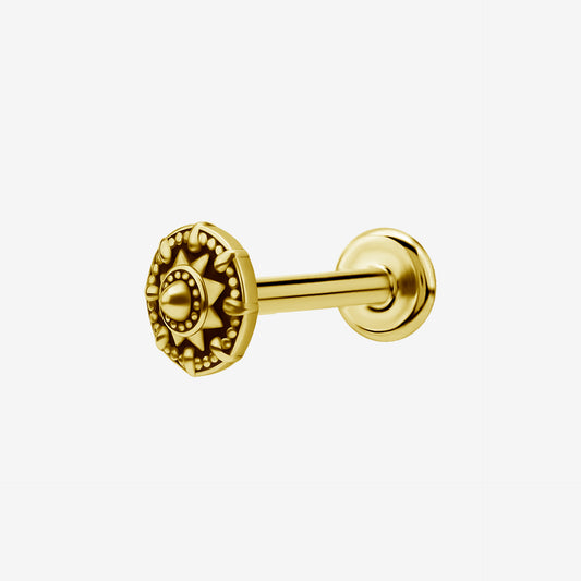 Piranha Labret Compass Star Steel Zirconline