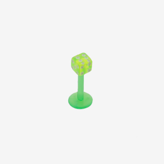 Piranha Labret Silicone Green PTLA