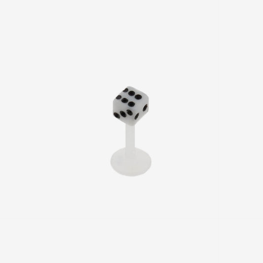 Piranha Labret Silicone White PTLA
