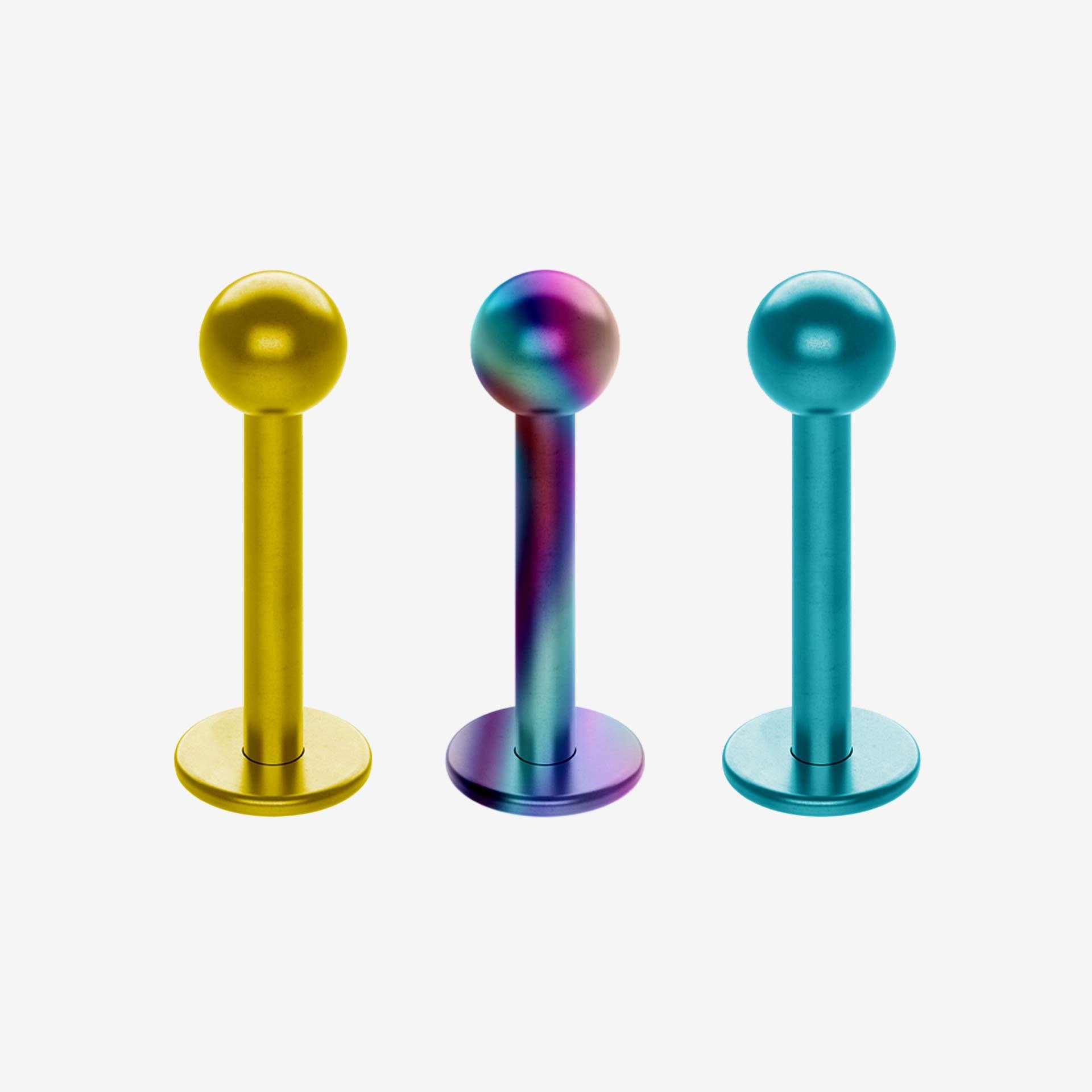 Piranha Labret Titanium Color - 2055-LAB-TICO