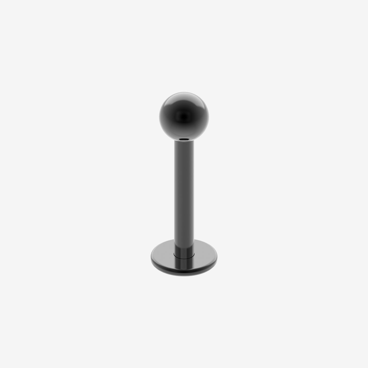 Piranha Labret Black Steel - 2055-PLAB-ACON