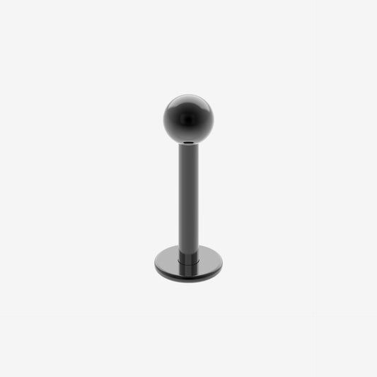 Piranha Labret Black Steel - 2055-PLAB-ACON