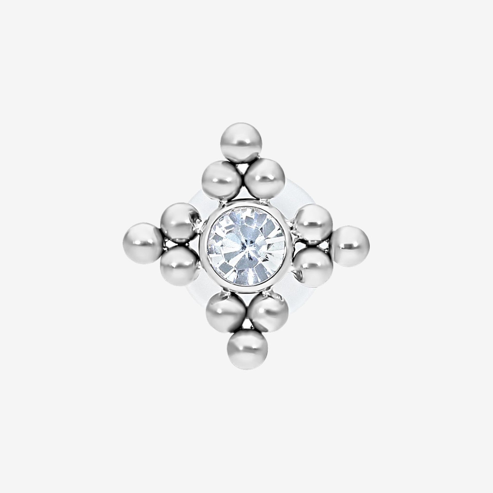 Wildcat Labret Diamond Push Fit Bioplast - 2055-WLBP-BIO