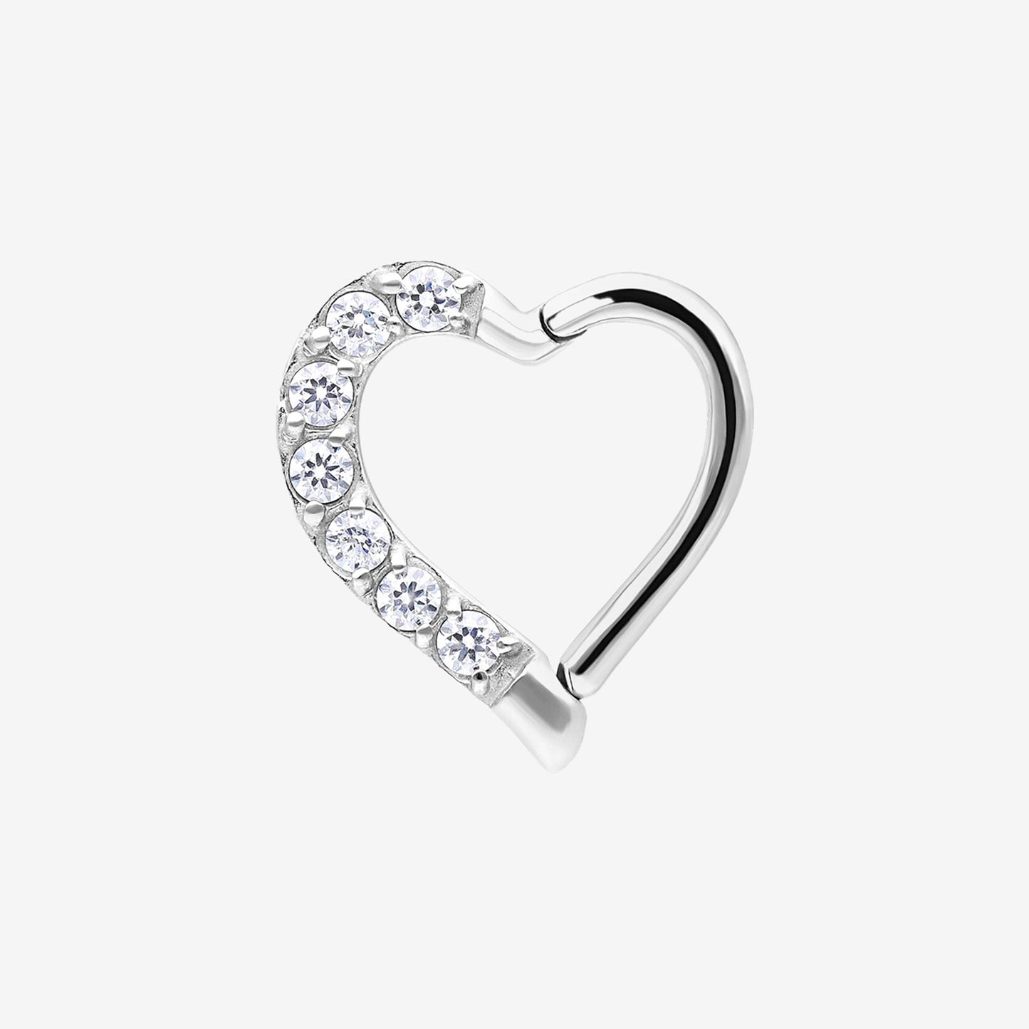 Wildcat Argola Multi Jewelled Heart Steel Basicline