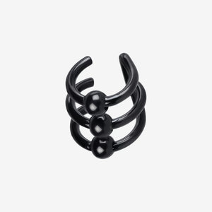 Wildcat Ear Cuff Illusion Surgical Steel 316L Blackline - 2059-129-010