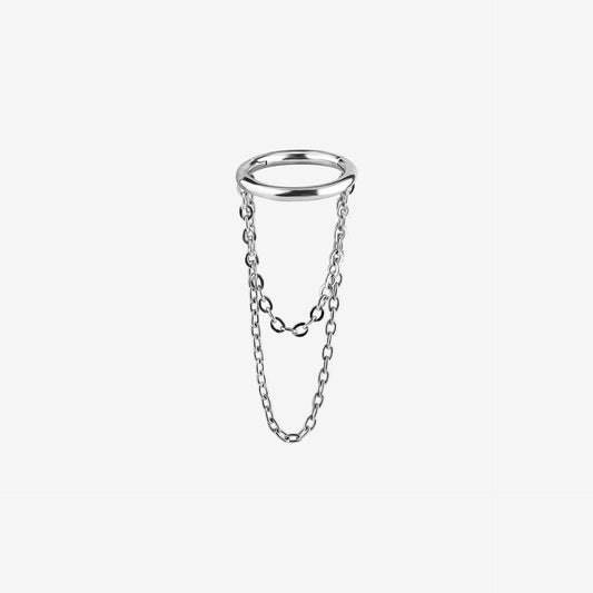 Wildcat Hoop Dangling Chains Surgical Steel 316L Basicline - 2059-130-011
