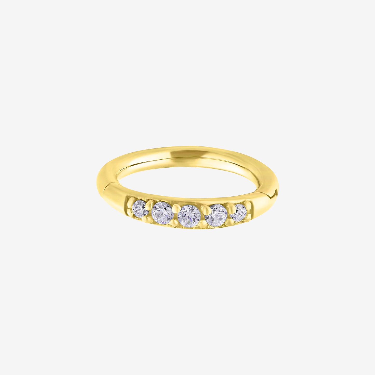 Wildcat Argola Pave Setting Crystal Top Steel Zirconline