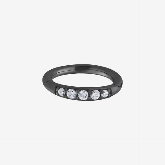 Wildcat Argola Pave Setting Crystal Top Steel Blackline - 2059-131-016