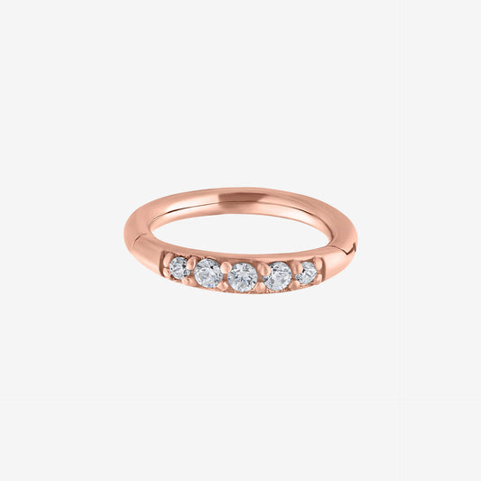 Wildcat Argola Pave Setting Crystal Top Steel Roseline - 2059-131-020
