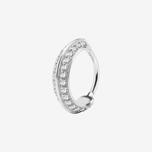 Wildcat Hoop Double Jewelled Surgical Steel 316L Basicline - 2059-134-002